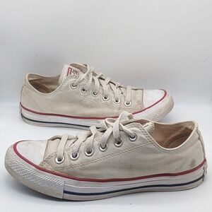 Converse Shoes Womens 7.5 Chuck Taylor All Star Sneakers White Fabric